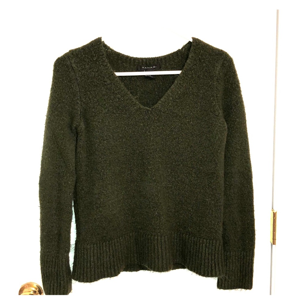 army green Tahari sweater